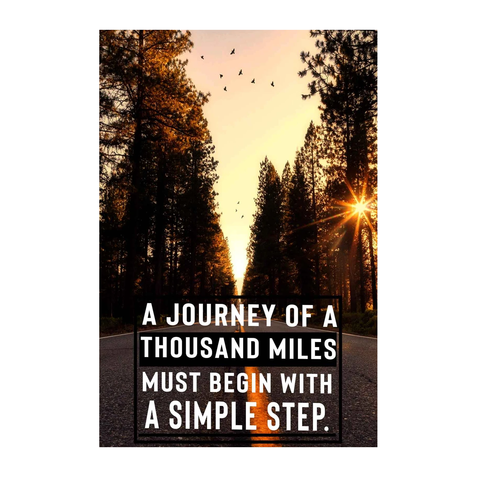 Inspirational Road Journey Wall Art