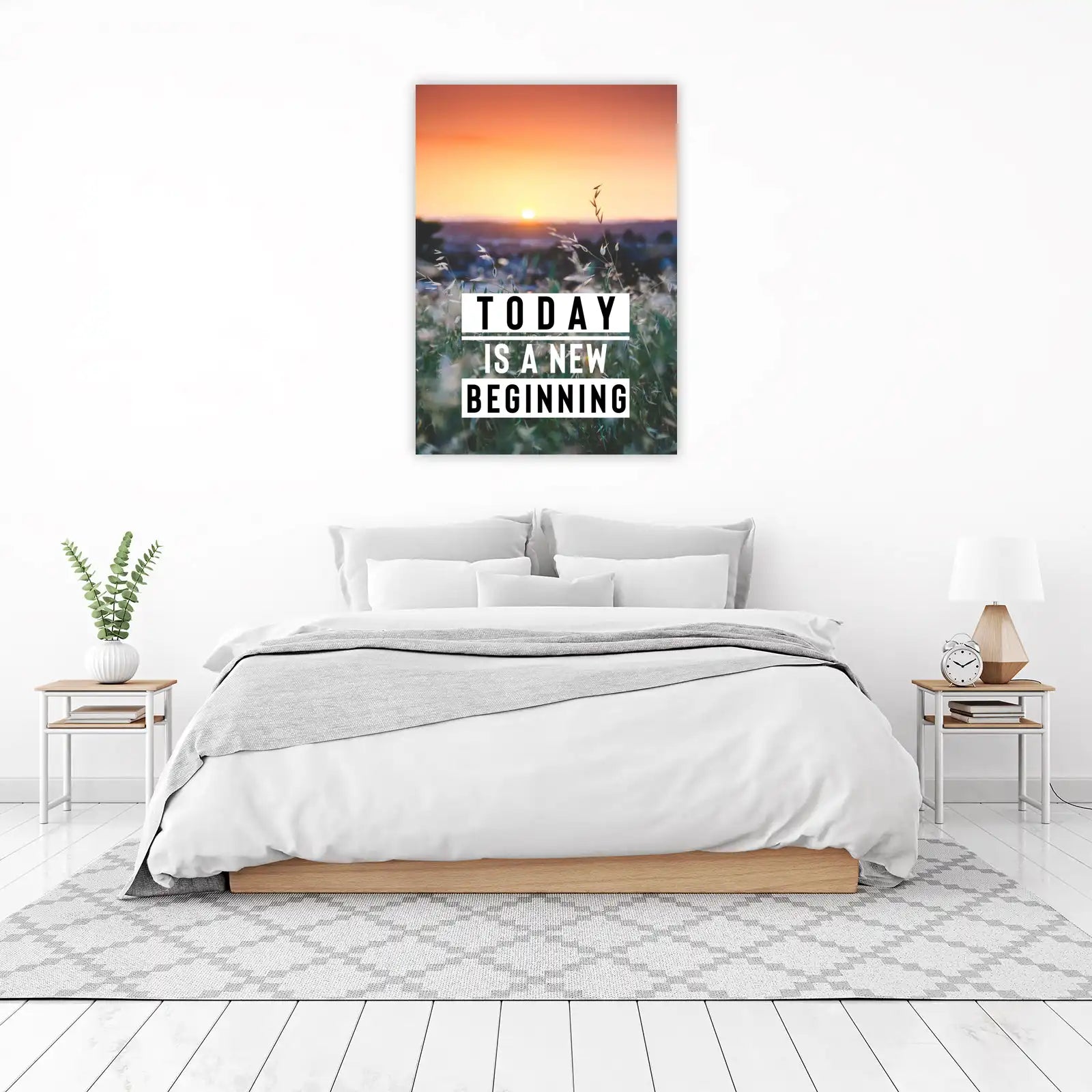 Inspirational Sunset "New Beginning" Wall Art
