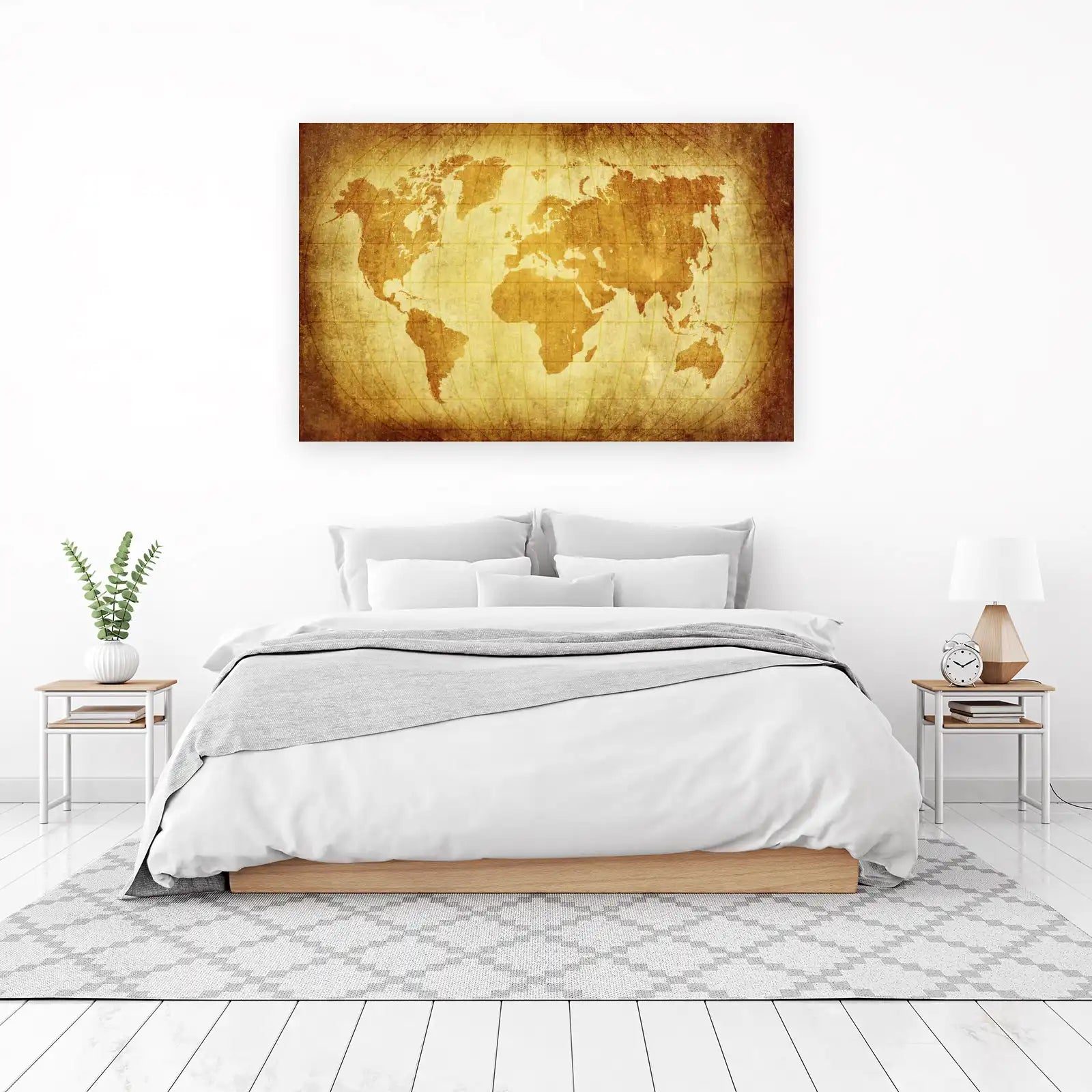 Vintage World Map Wall Art Wall Art