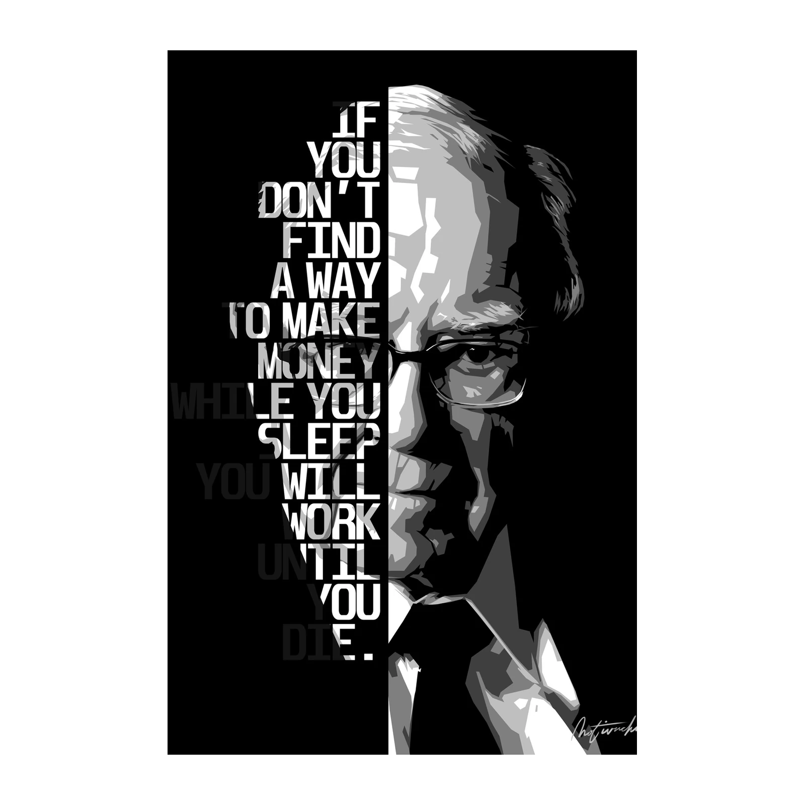 Inspiring Quote Portrait Wall Art