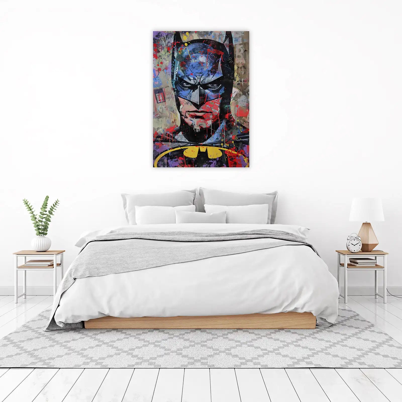 Dark Knight Graffiti Street Art Wall Art
