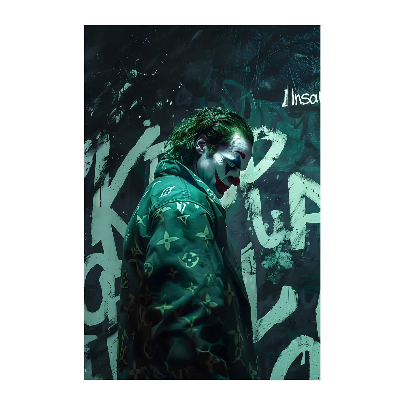 Joker "Insane" Street Style Wall Art