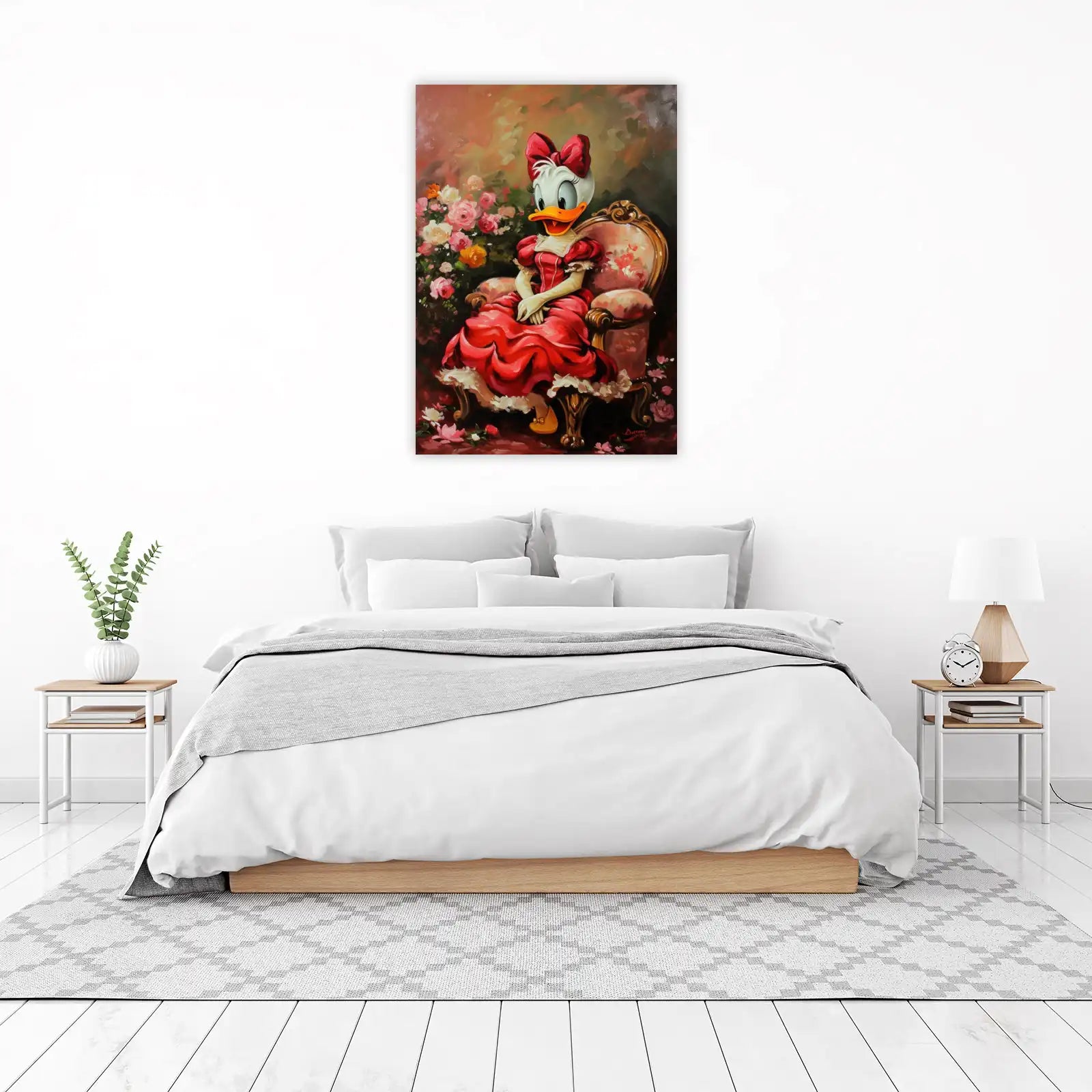Elegant Daisy Duck Classic Portrait Wall Art