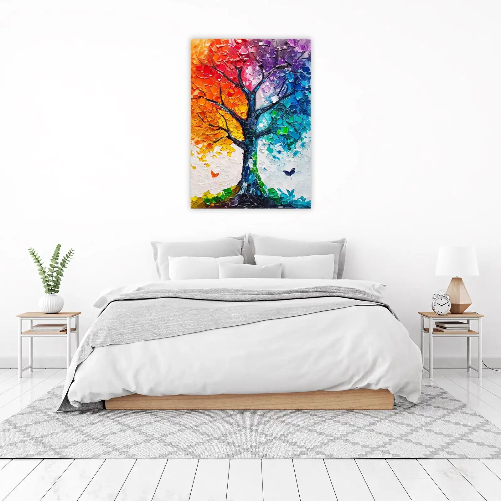 Vibrant Seasons Tree Textured Wall Art