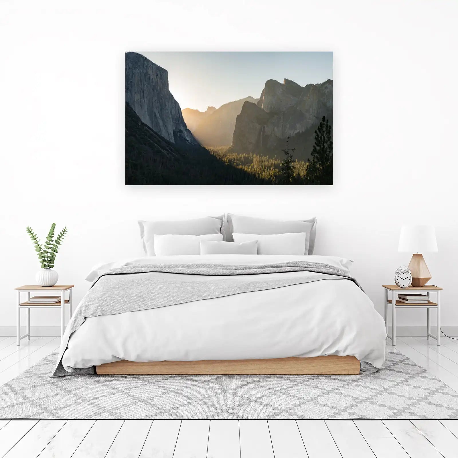 Golden Yosemite Valley Landscape Wall Art