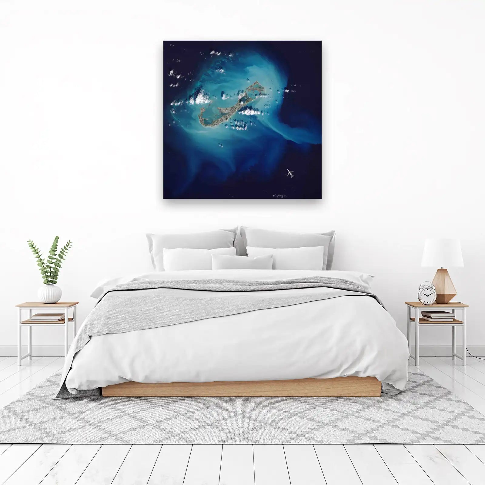 Turquoise Paradise Island Aerial Wall Art