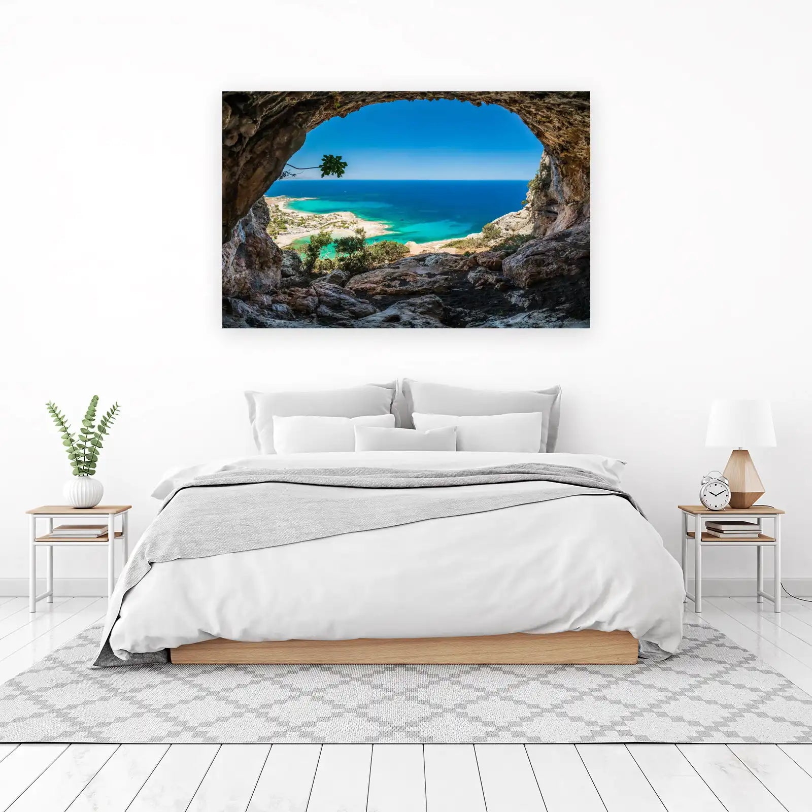 Ocean Cave View Coastal Landscape Wall Art