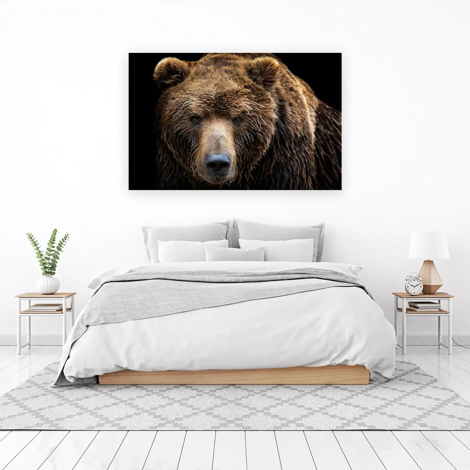 Majestic Brown Bear Portrait Wall Art