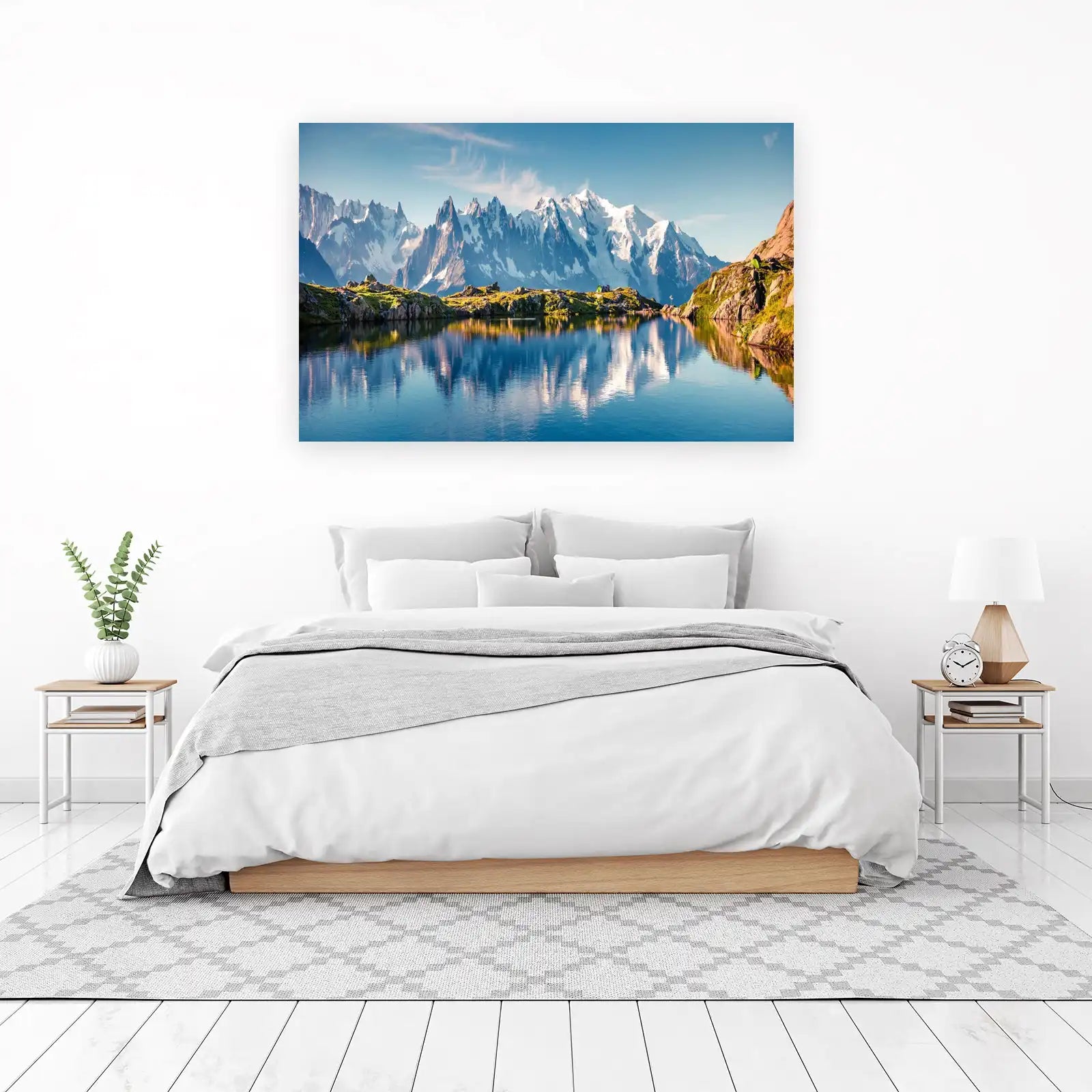 Serene Alpine Lake & Peaks Wall Art