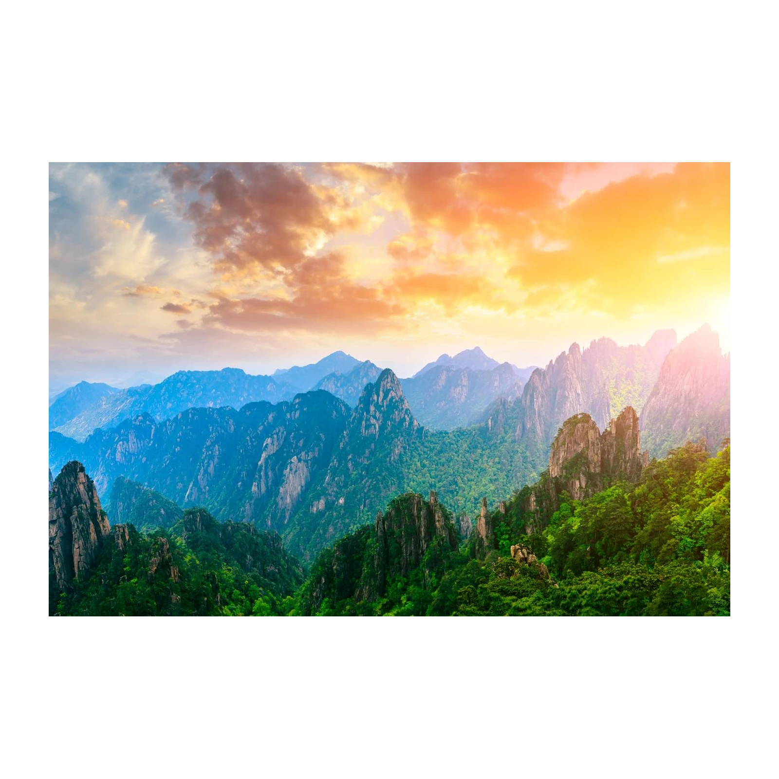 Majestic Mountain Sunrise Landscape Wall Art
