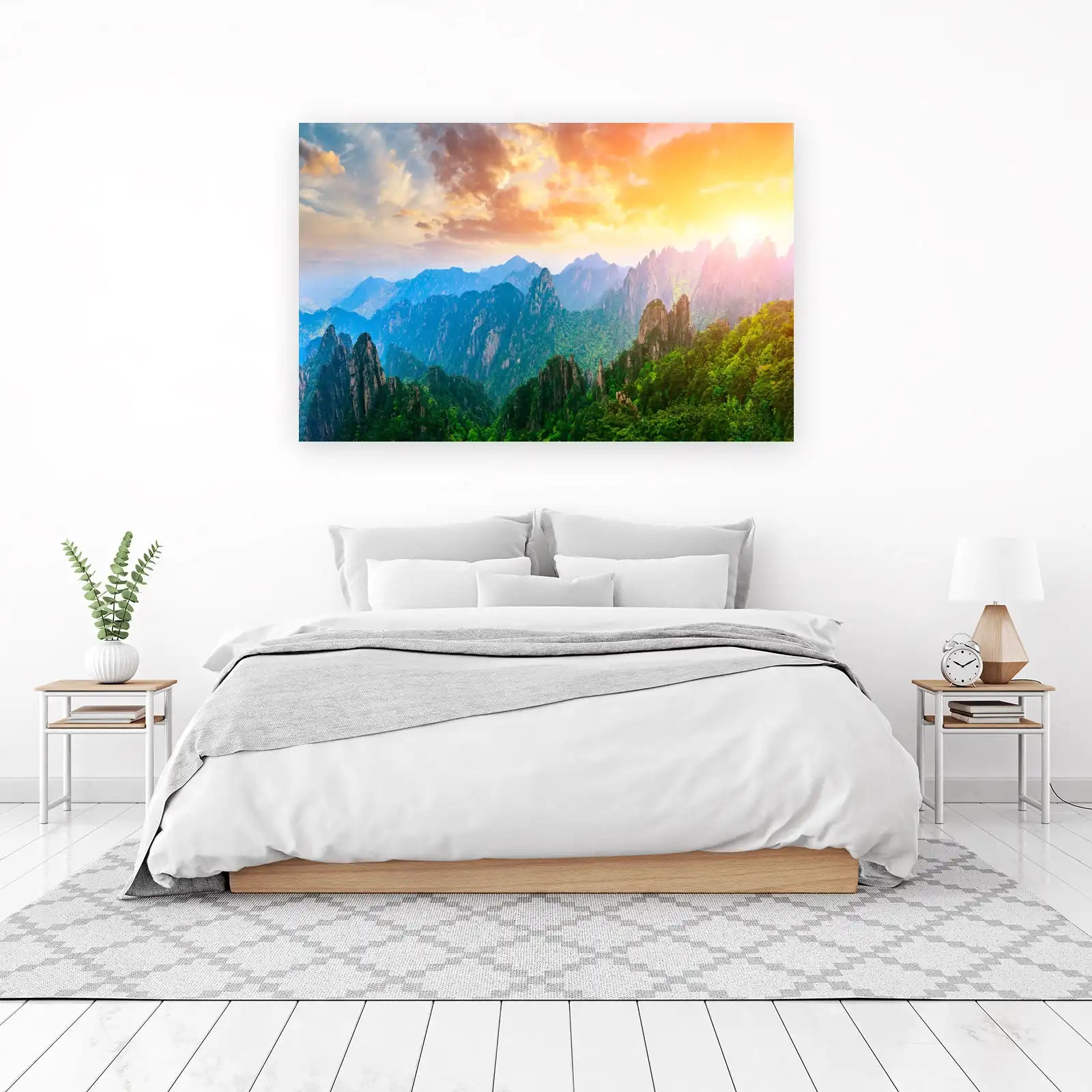 Majestic Mountain Sunrise Landscape Wall Art