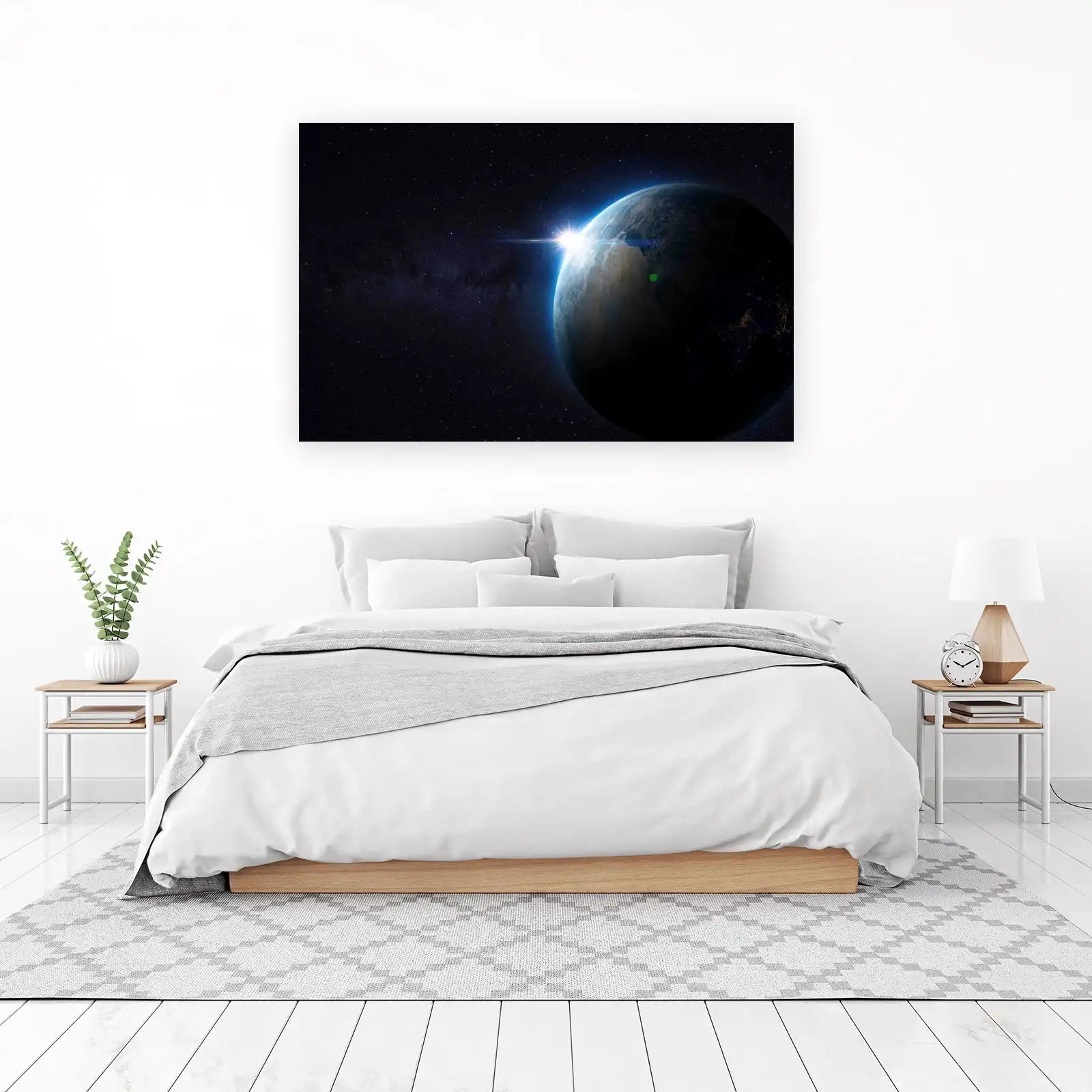 Sunrise Earth Wall Art - Cosmic Wall Art