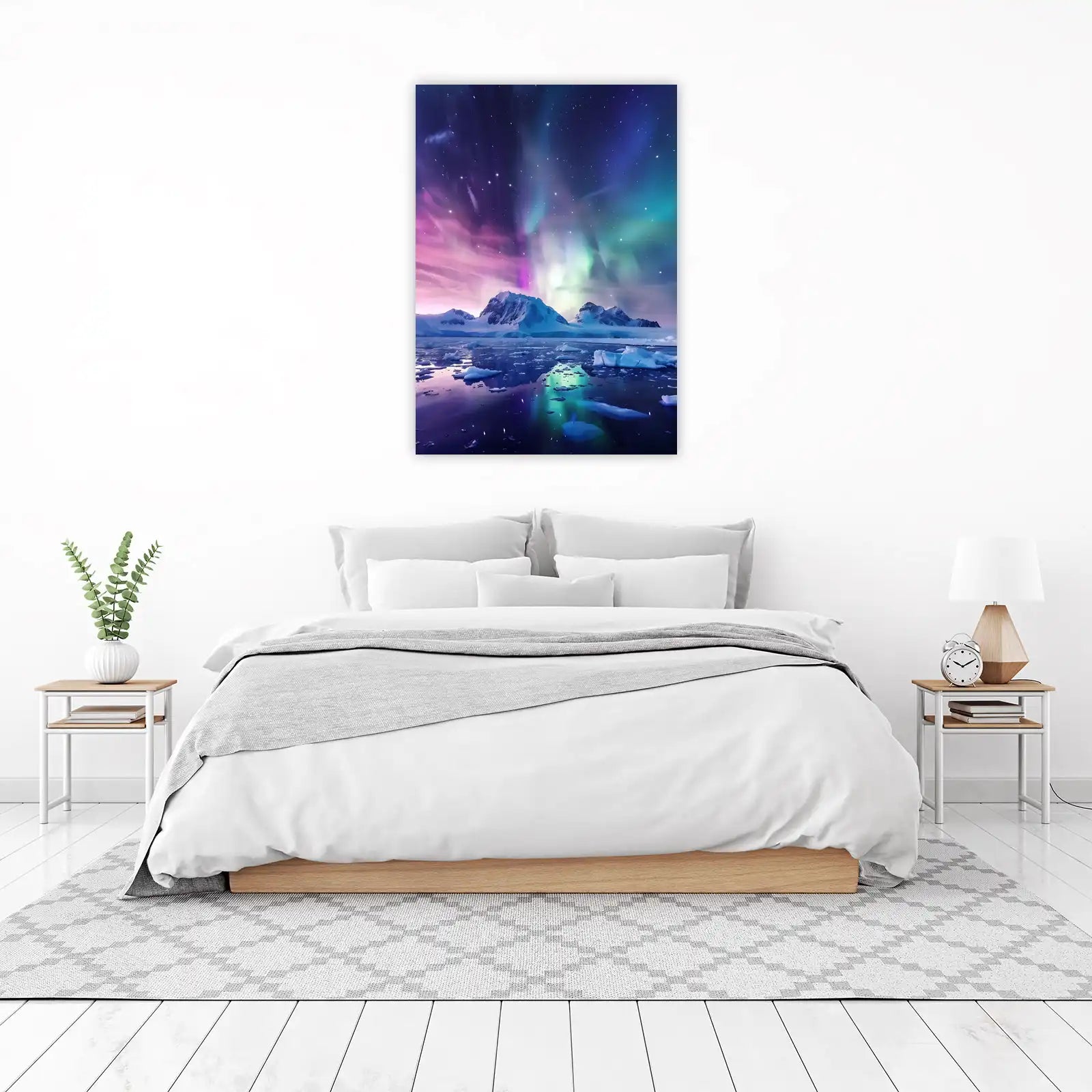 Aurora Borealis Arctic Landscape Wall Art