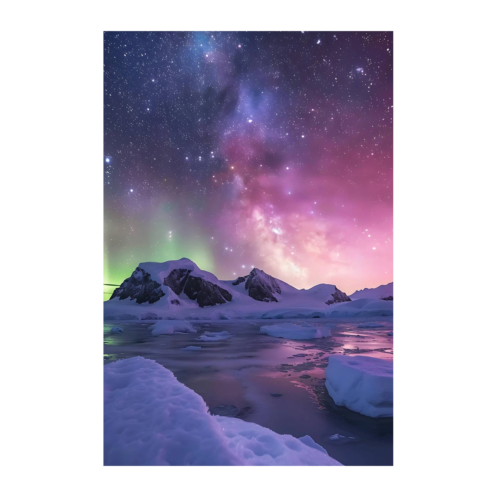 Aurora Night Antarctica Wall Art