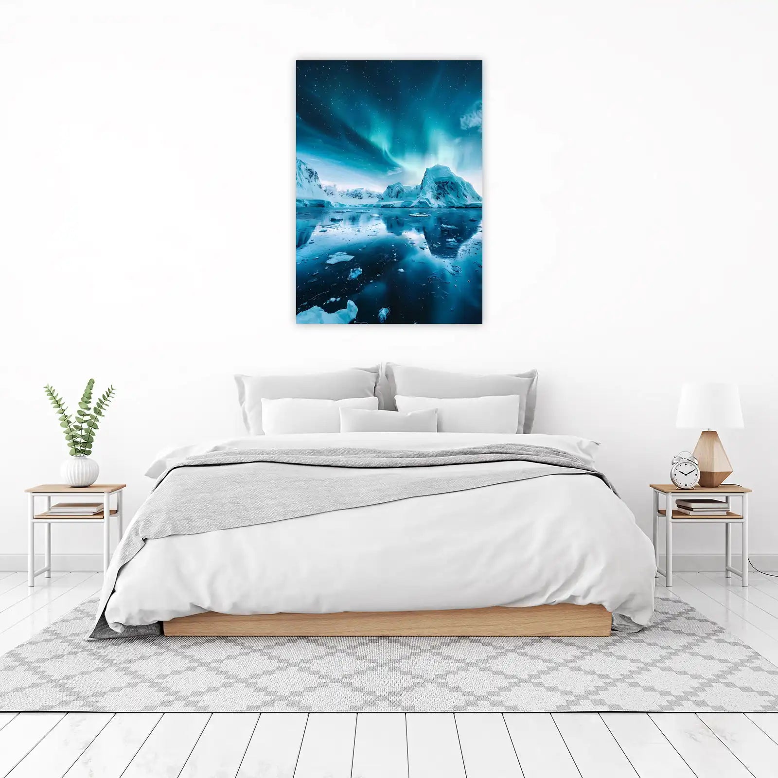 Aurora Borealis Arctic Landscape Wall Art