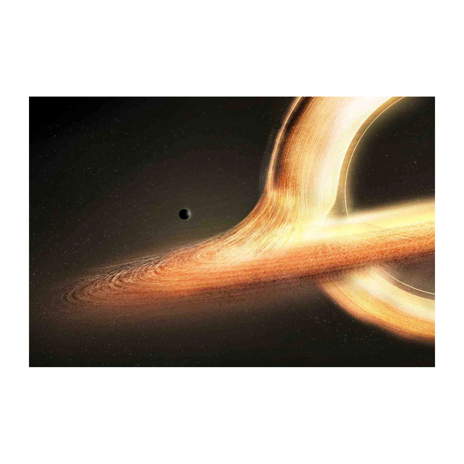 Cosmic Black Hole Nebula Wall Art