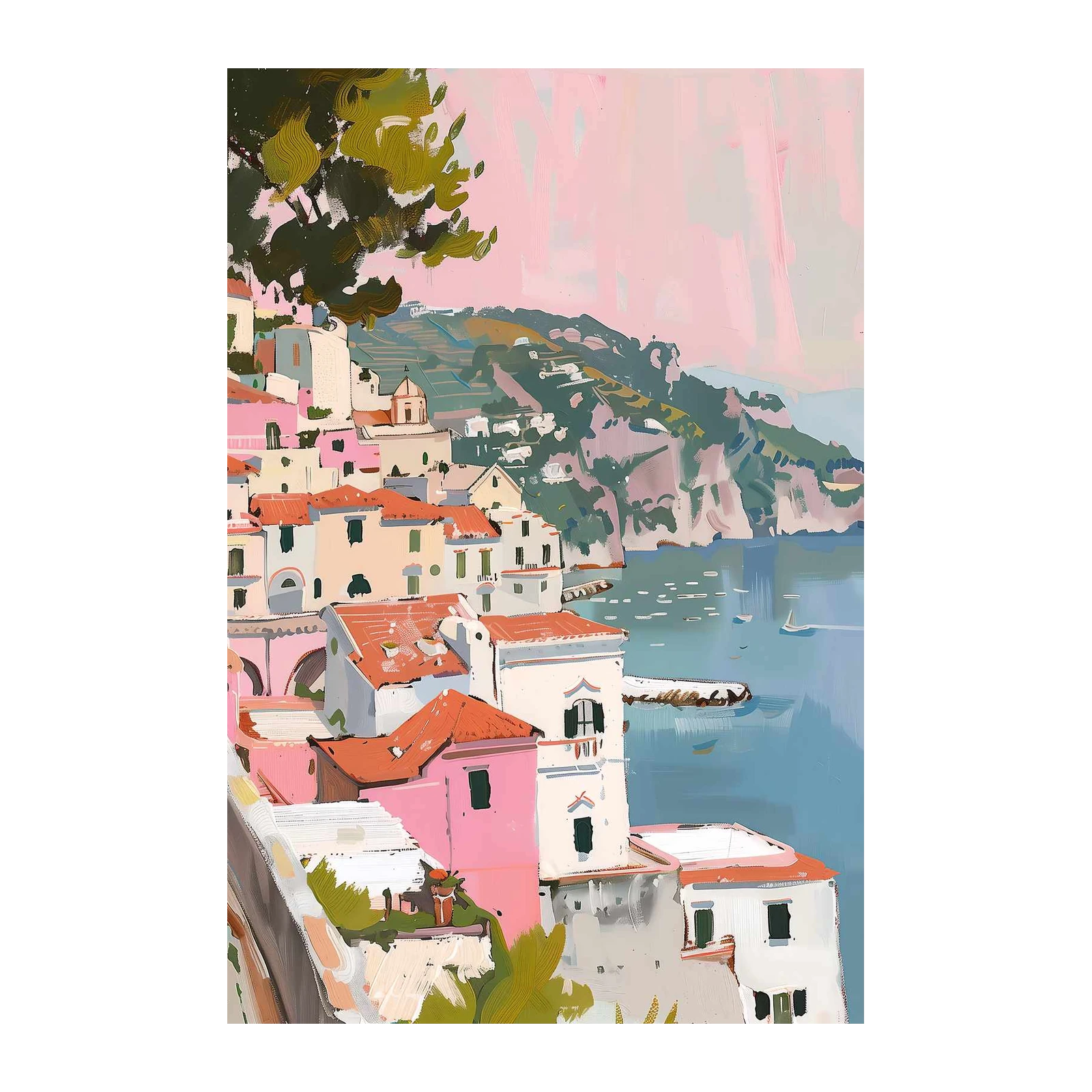 Amalfi Coast Charm Wall Art