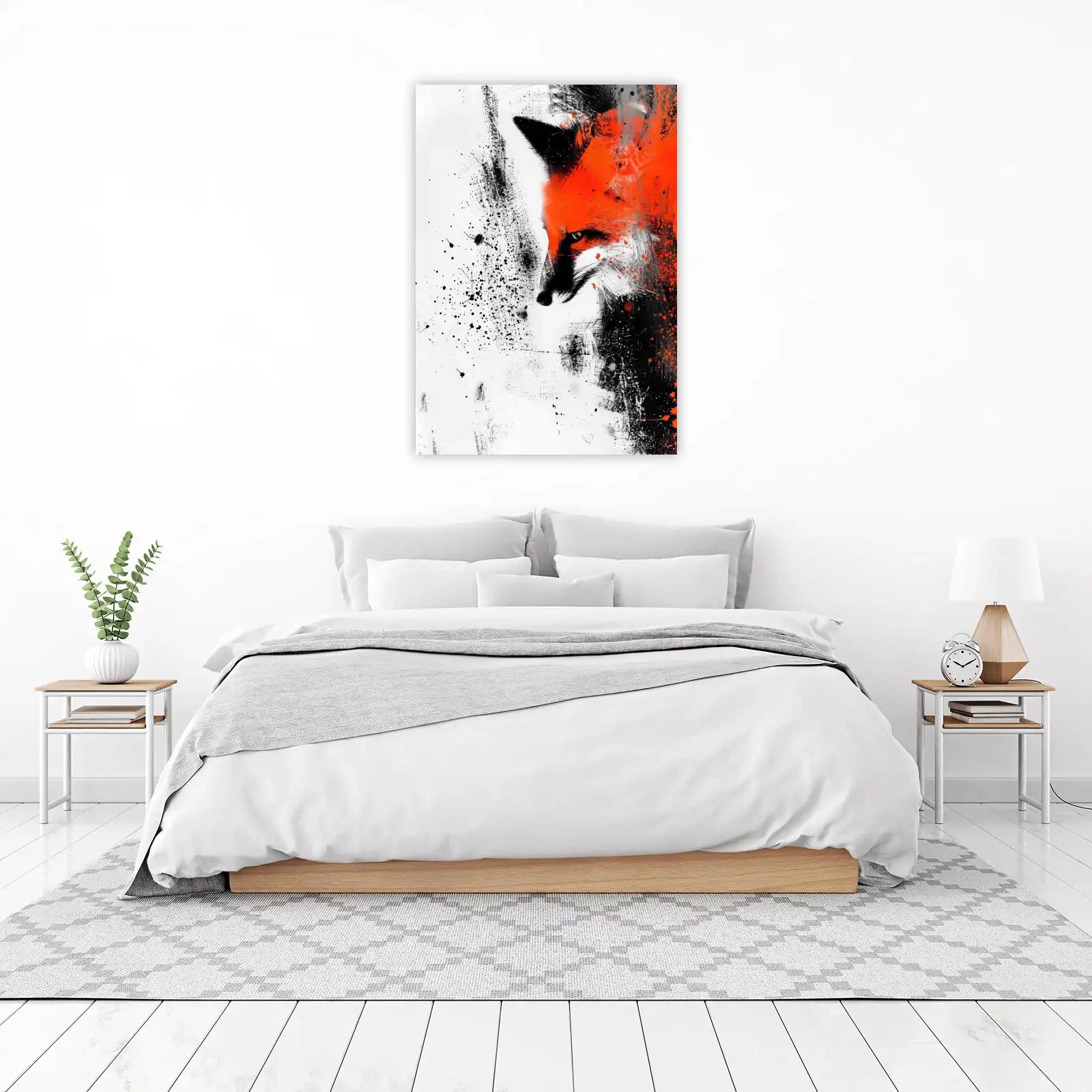 Bold Fox Abstract Art Wall Art - Modern Wall Decor