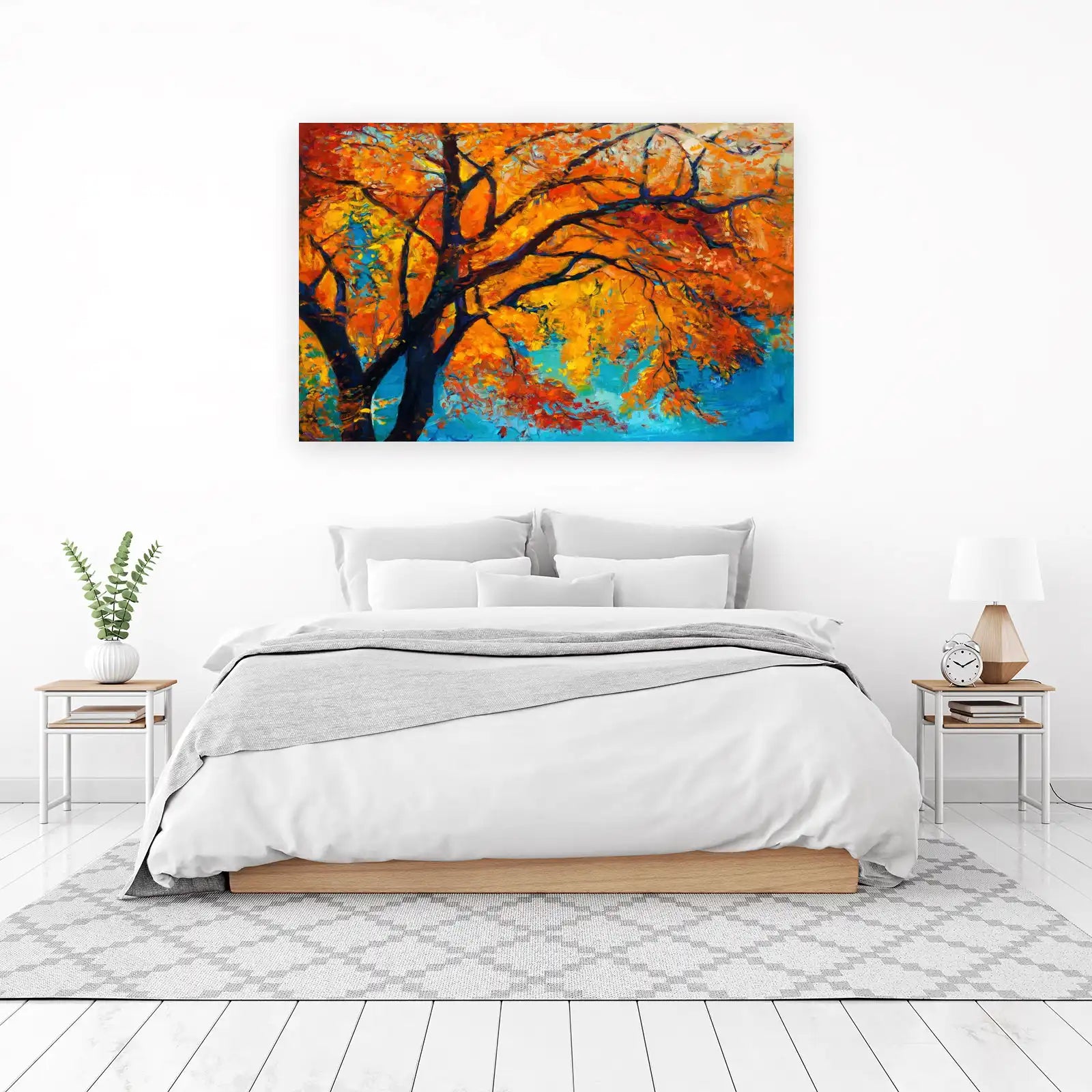 Vibrant Autumn Tree Wall Art - Fall Decor