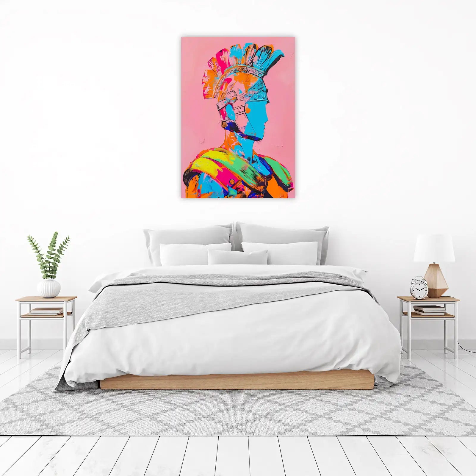 Vibrant Roman Warrior Pop Art Wall Art