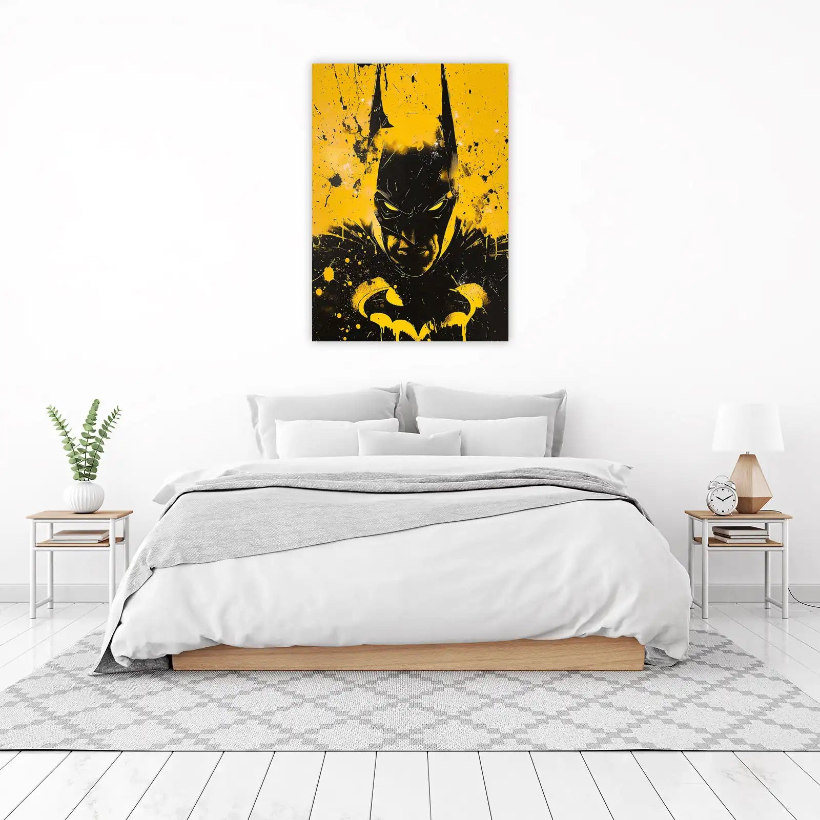 Bold Batman Graffiti Style Wall Art