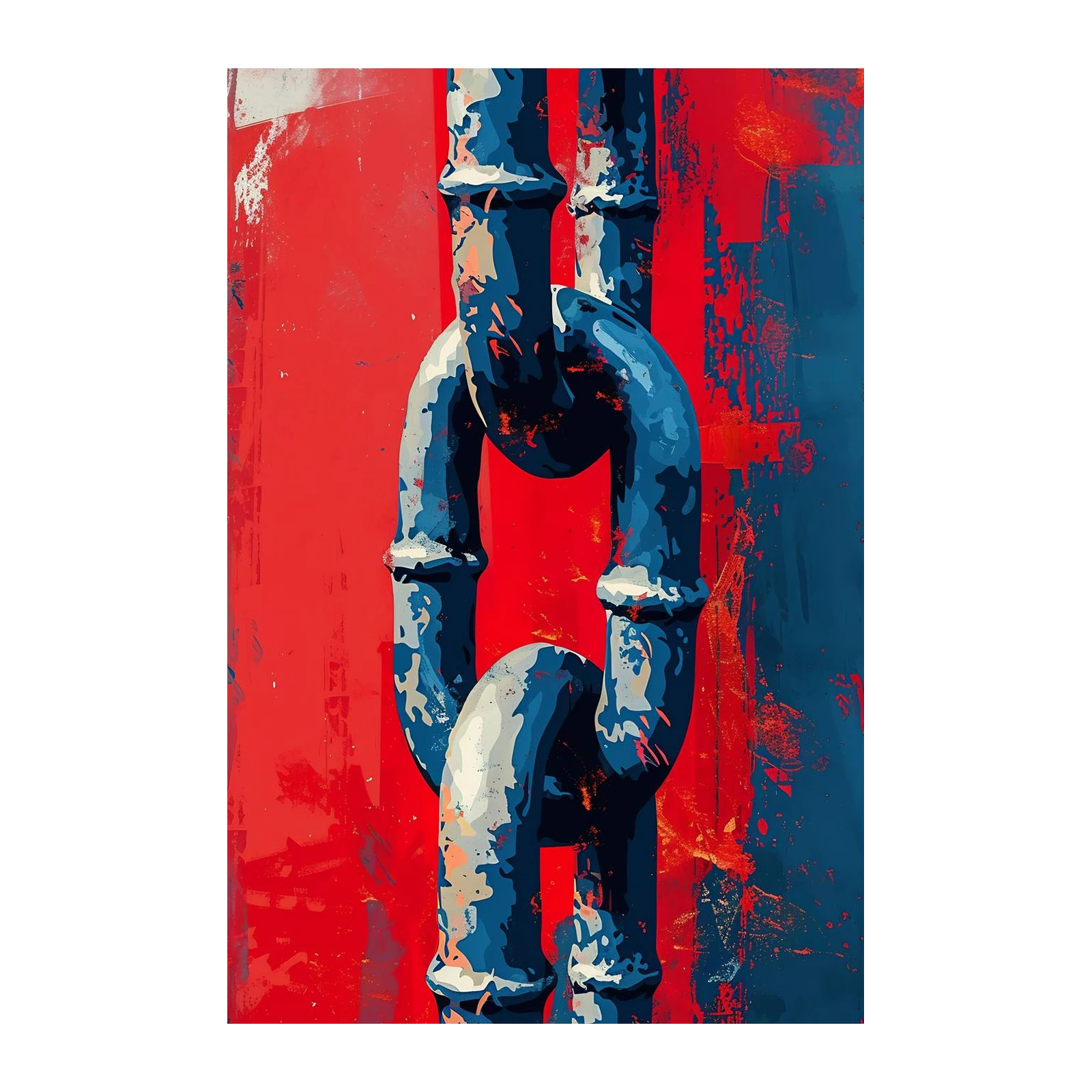 Bold Chains Abstract Pop Art Wall Art