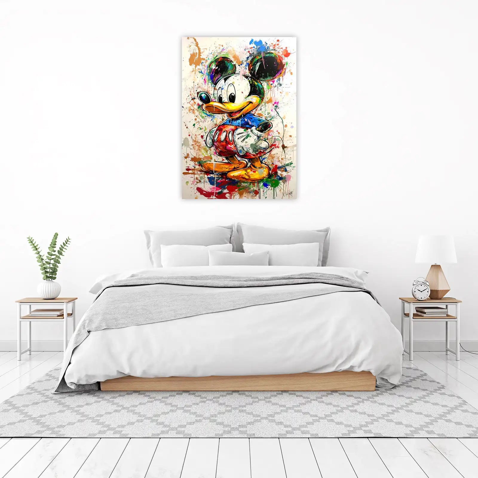 Vibrant Splash Mickey Mouse Wall Art Wall Art