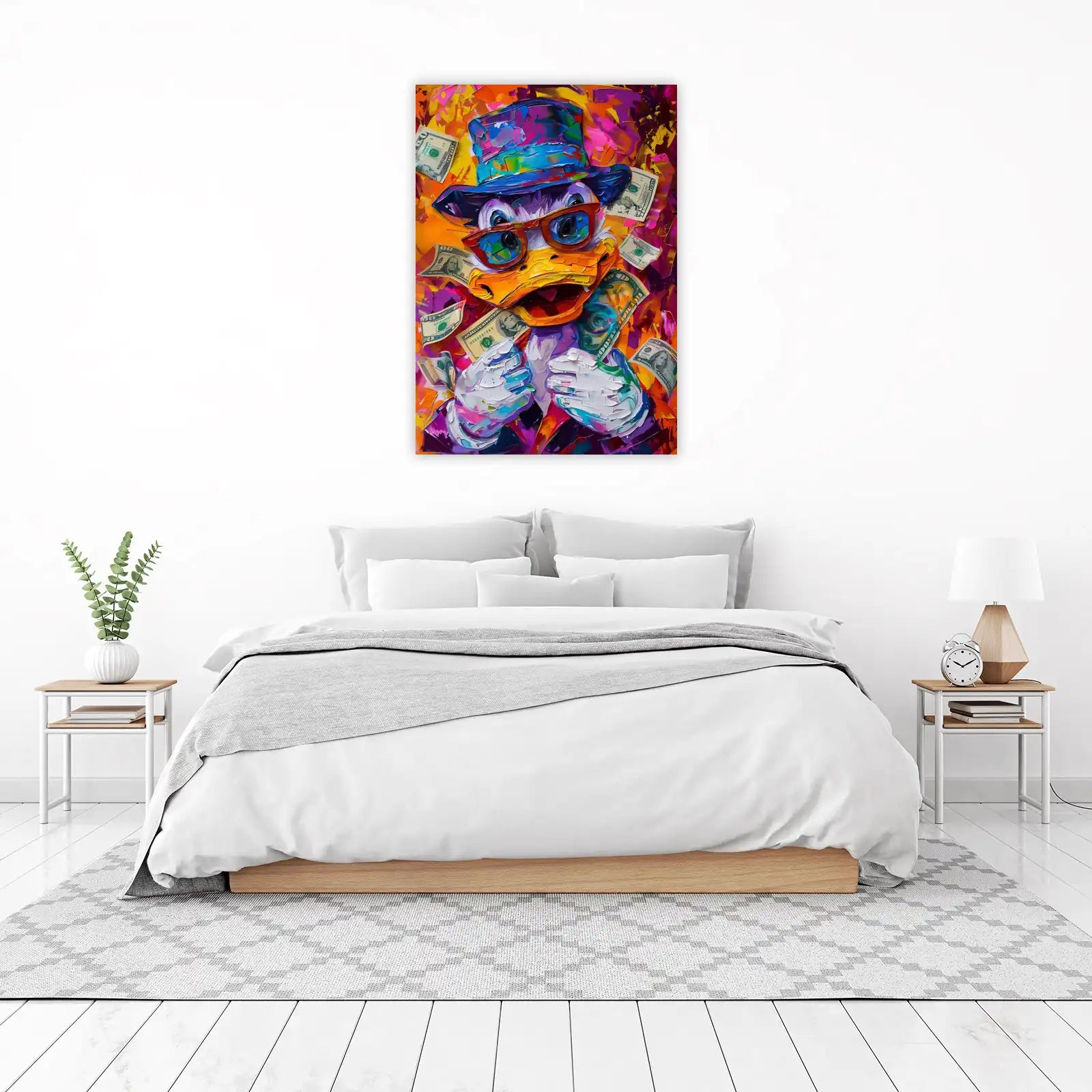 Rich Duck Pop Art Wall Art