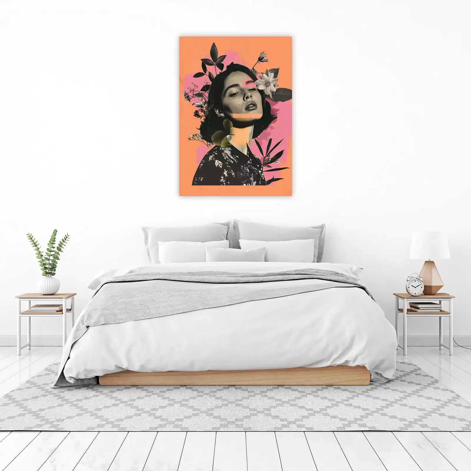 Floral Goddess Portrait Wall Art