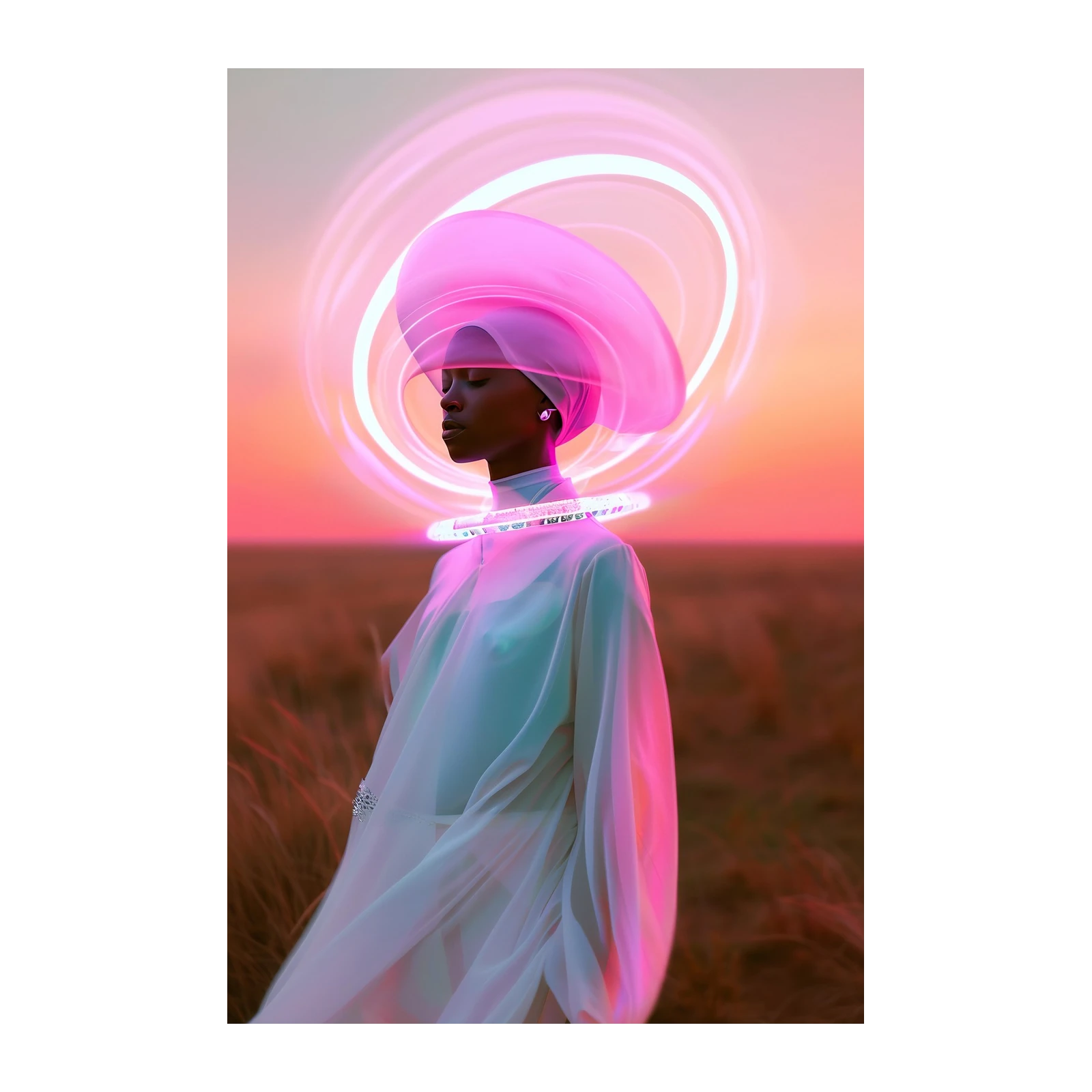 Ethereal Aura Portrait Wall Art