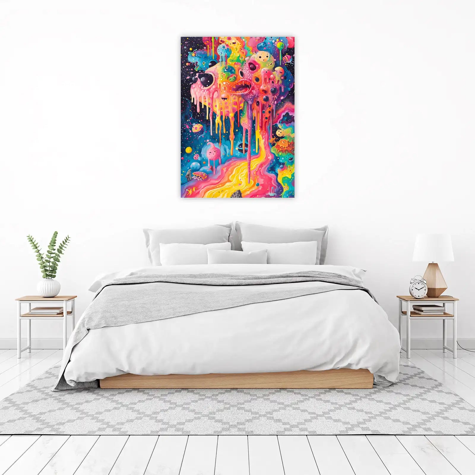 Psychedelic Drip Galaxy Wall Art