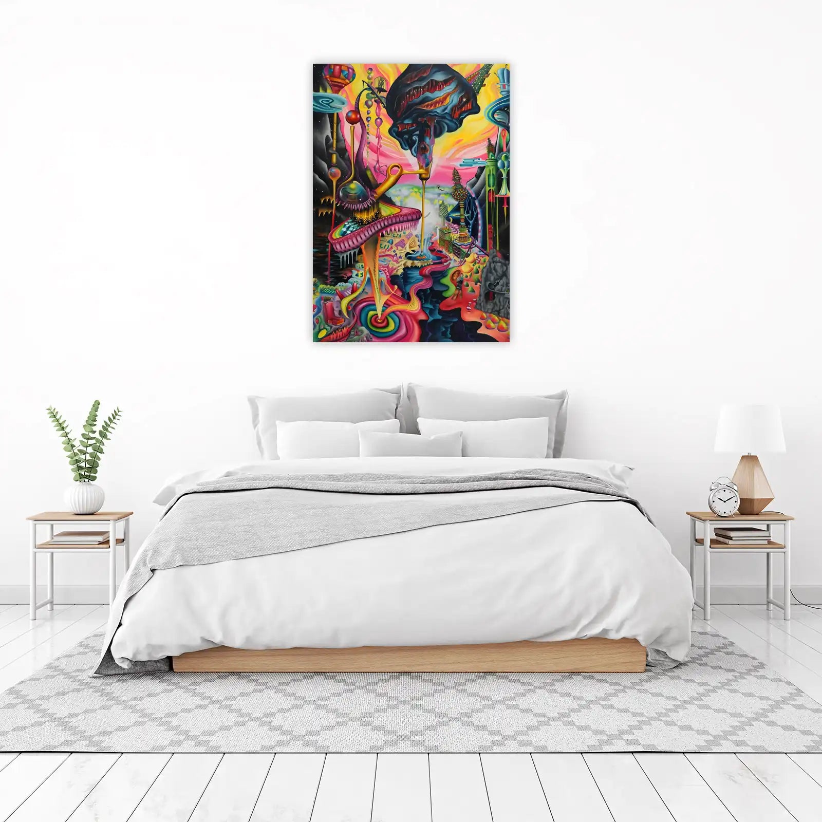 Surreal Dreamscape Psychedelic Wall Art