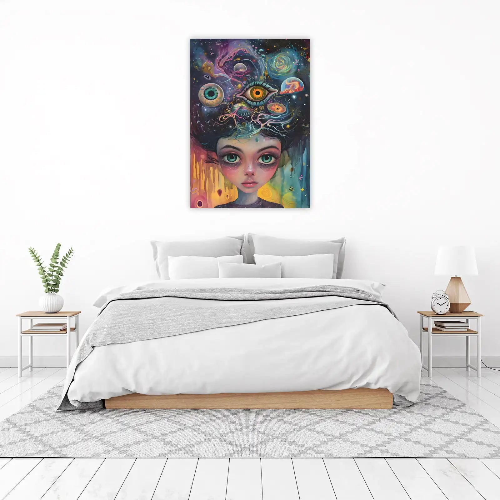 Cosmic Dreamscape Eyes Wall Art