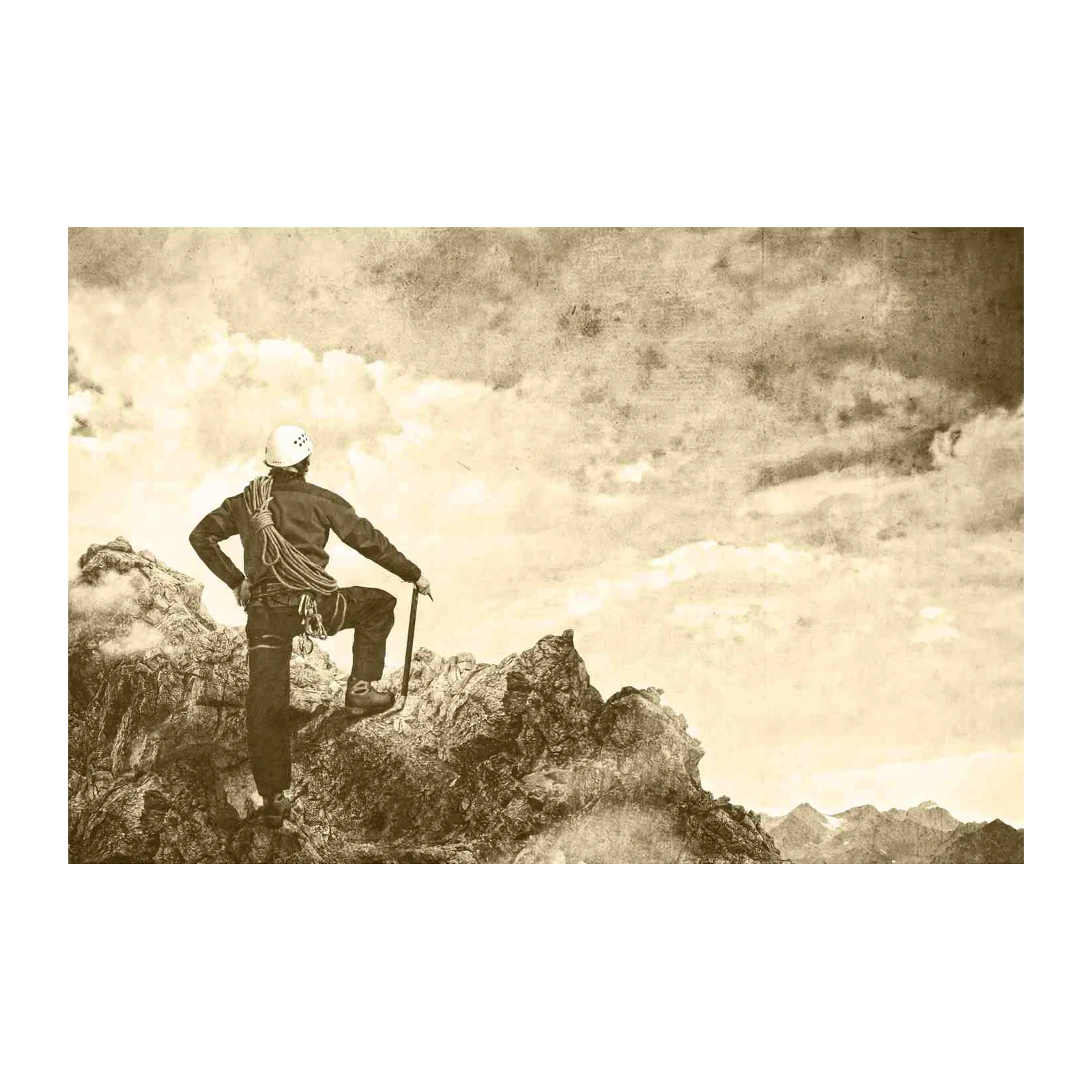 Summit Conqueror Vintage Climbing Wall Art