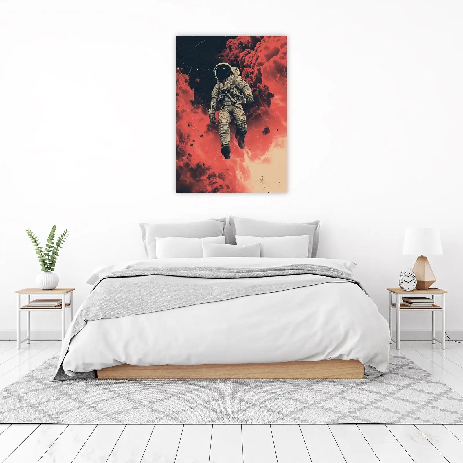 Astronaut in Nebula Wall Art