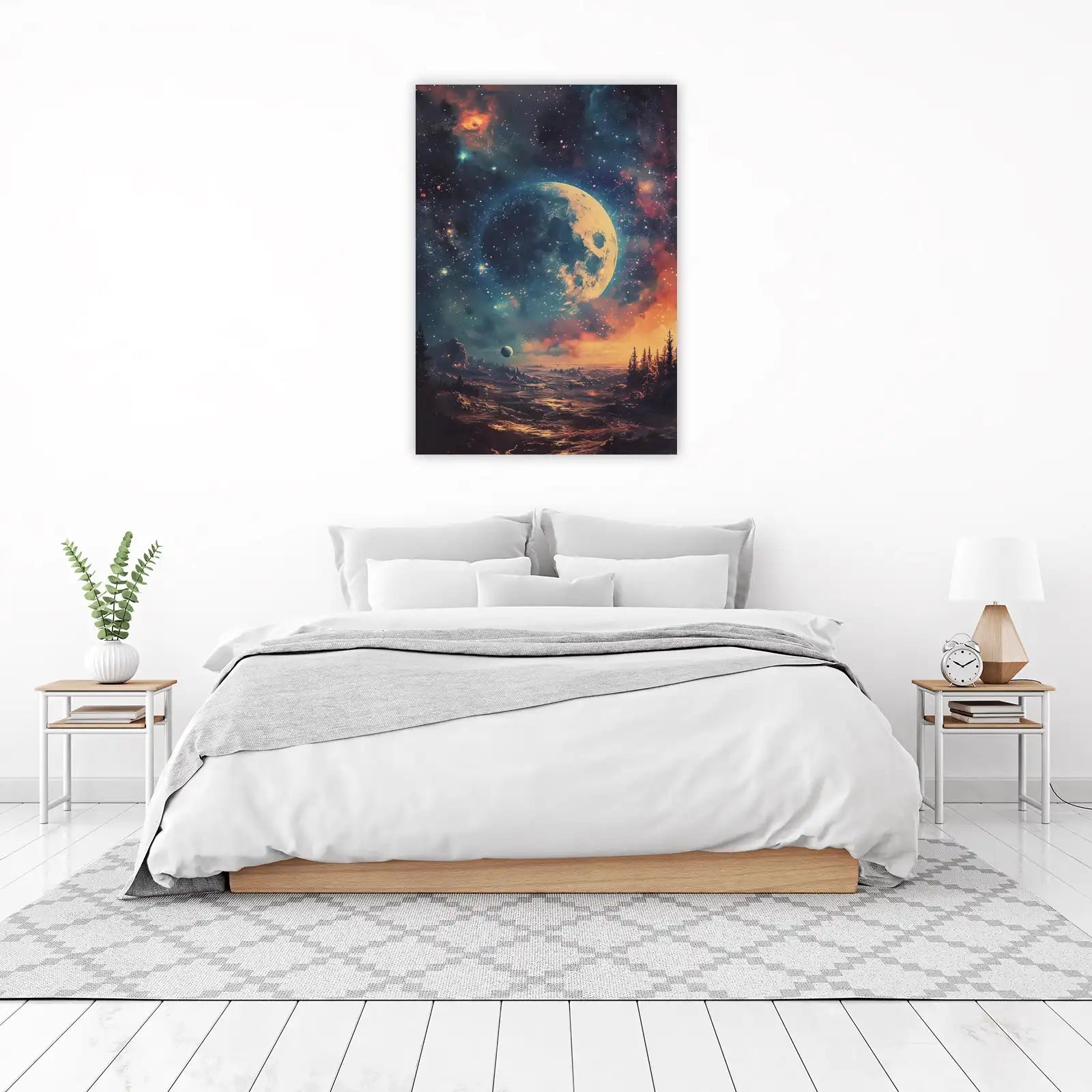 Celestial Moonscape Cosmic Wall Art