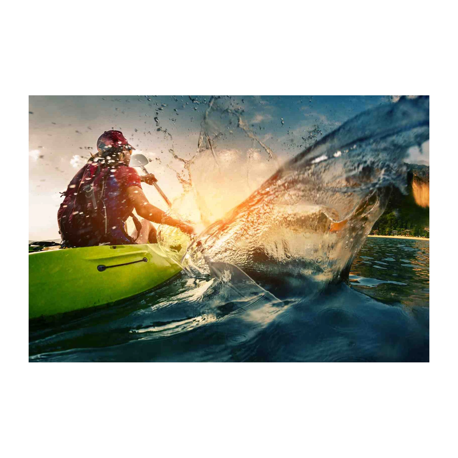 Kayaking Adventure Splash Wall Art