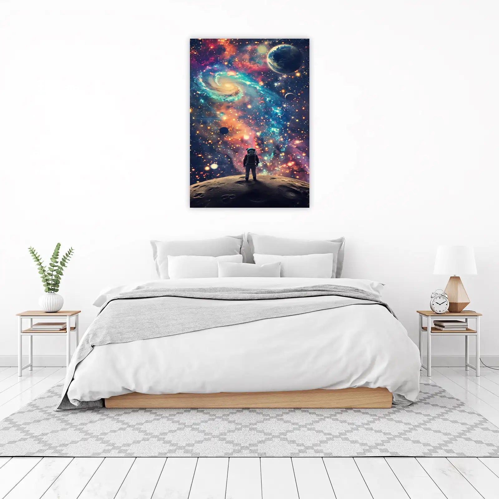 Astronaut Galaxy View Wall Art