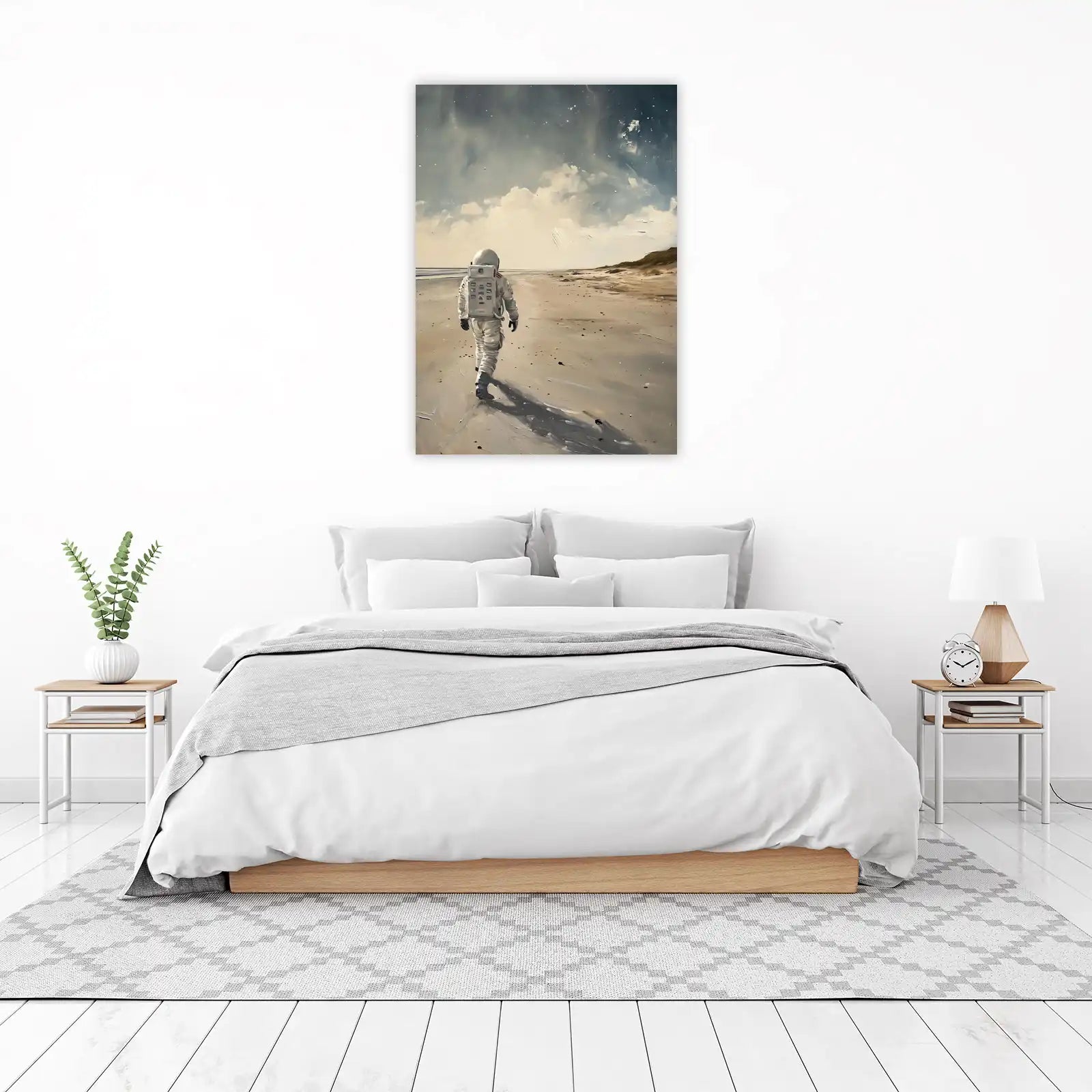 Astronaut Beach Walk Wall Art