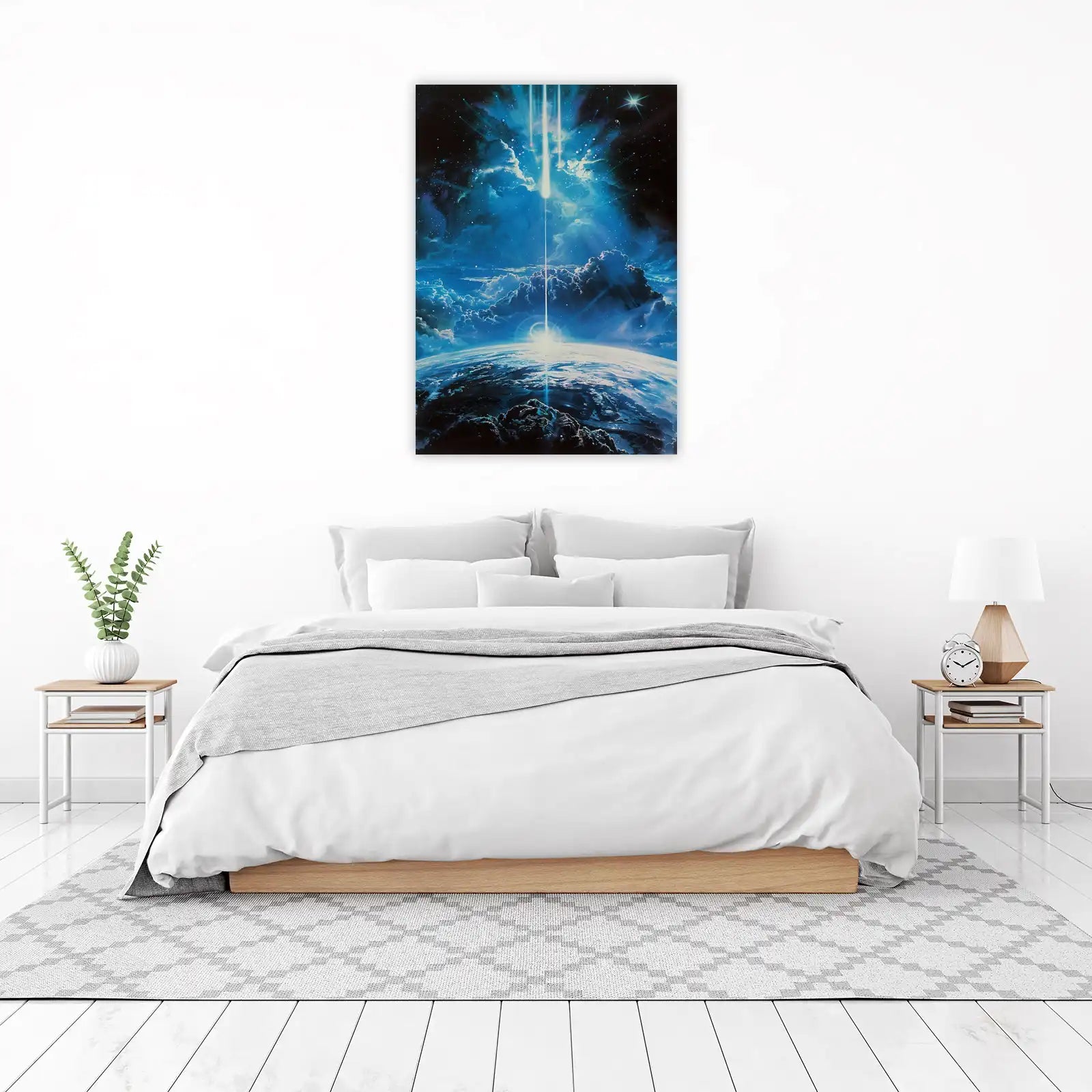 Cosmic Arrival Earth Sky Wall Art