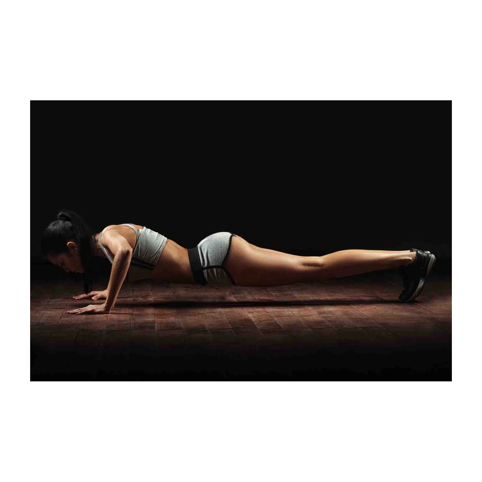 Fitness Woman Push-Up Motivational Wall Art