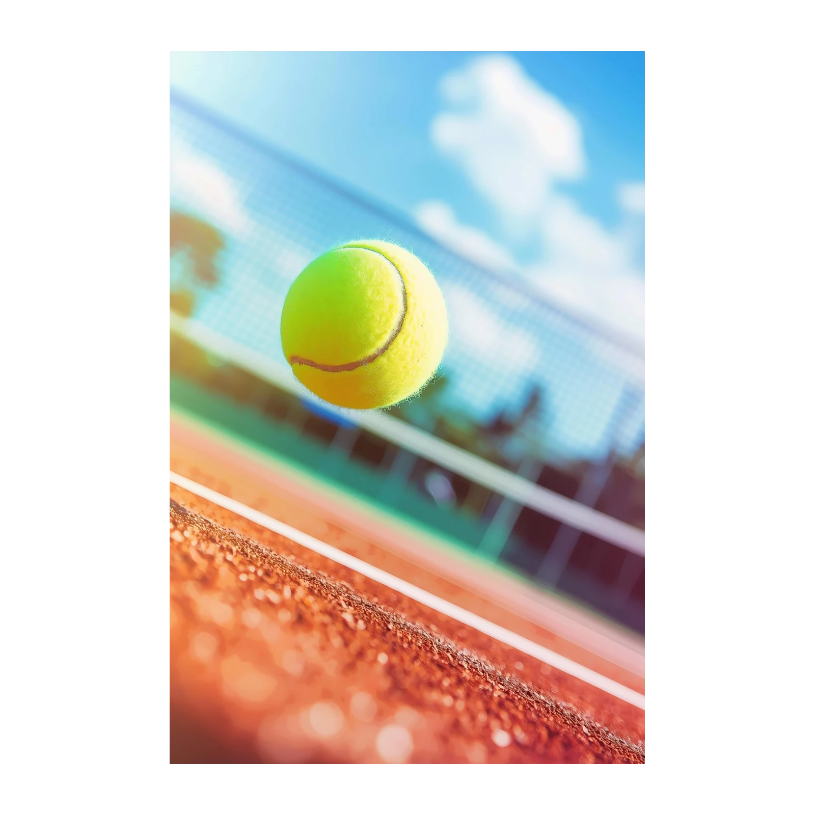 Tennis Ball in Air Wall Art