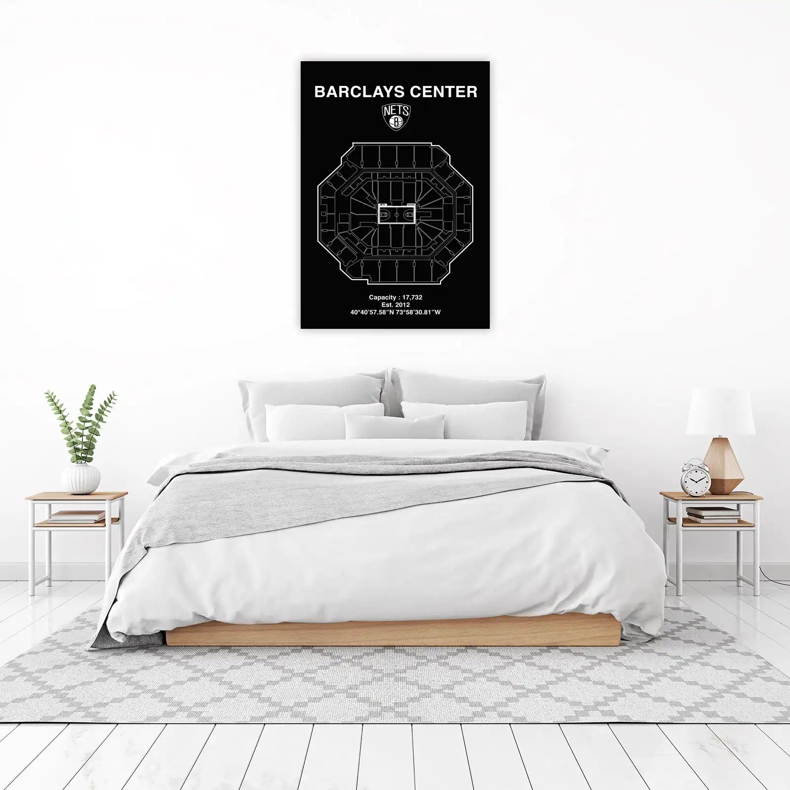 Barclays Center Blueprint Wall Art