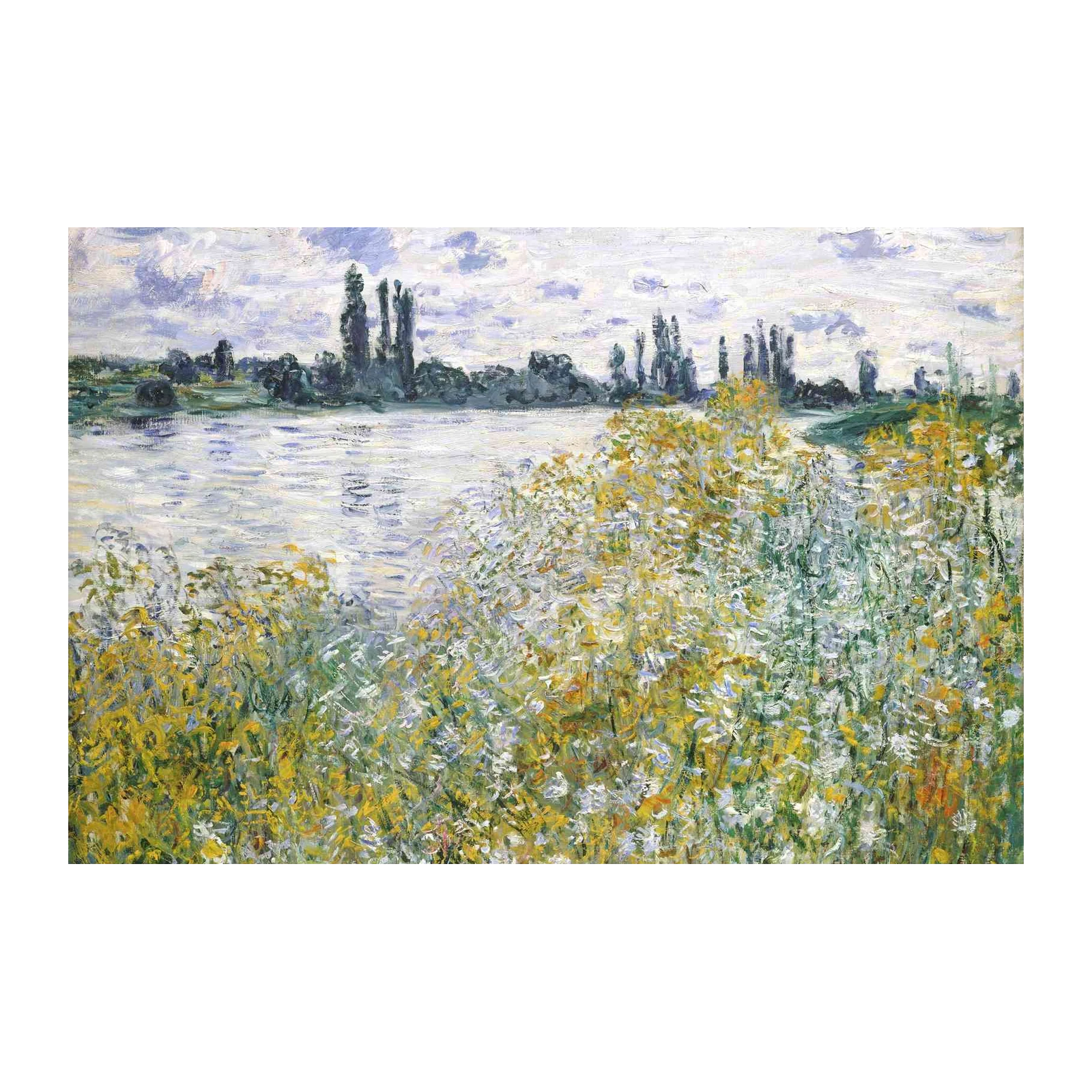 Impressionist River Landscape Wall Art