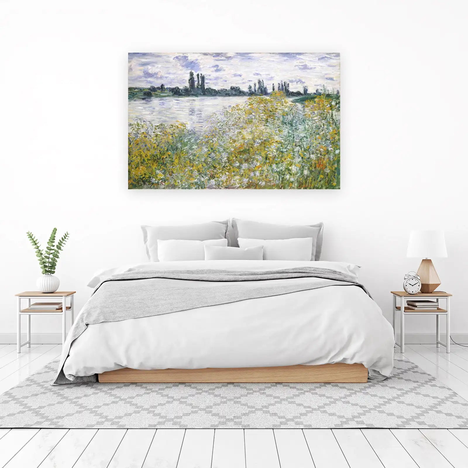 Impressionist River Landscape Wall Art