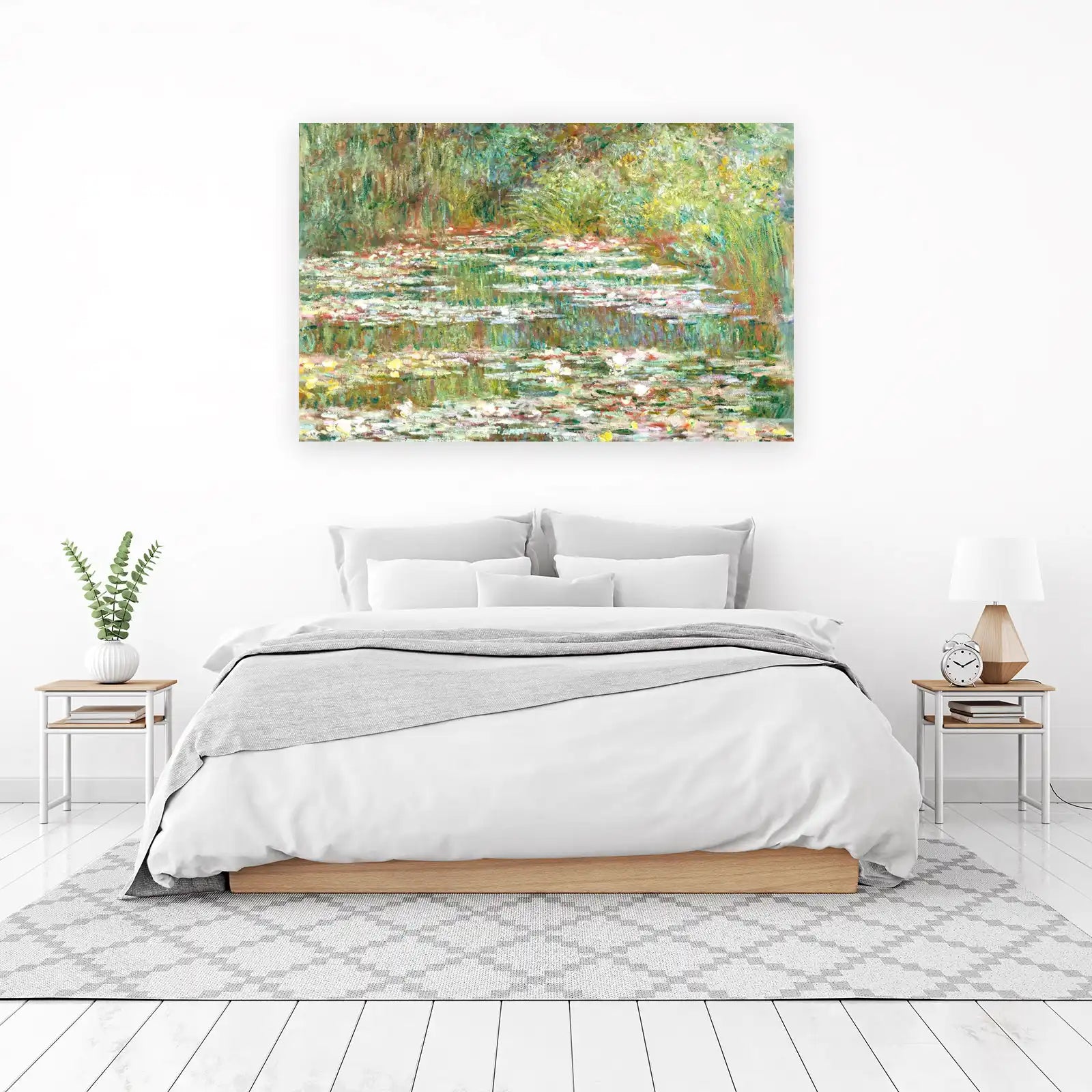 Serene Water Lilies Landscape Wall Art