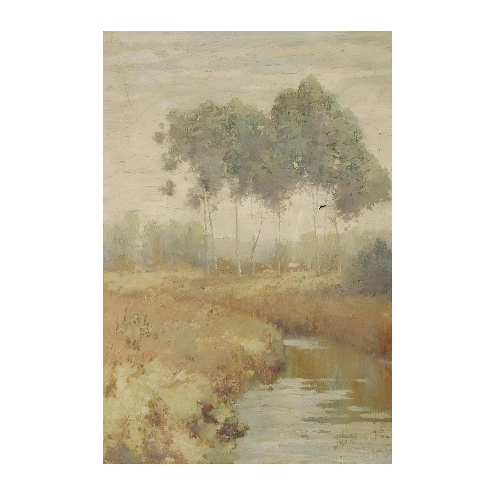 Serene Meadow Landscape Wall Art