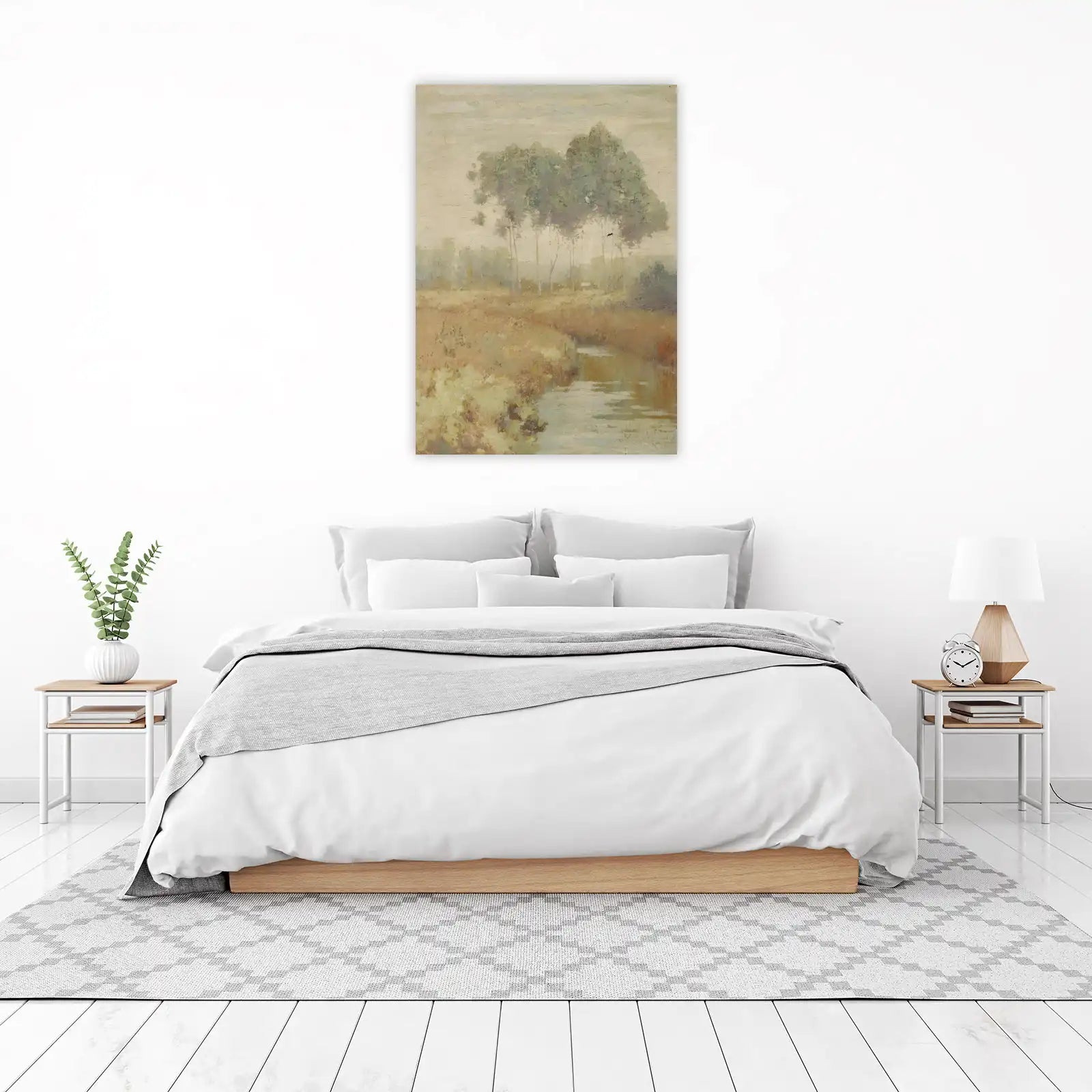 Serene Meadow Landscape Wall Art