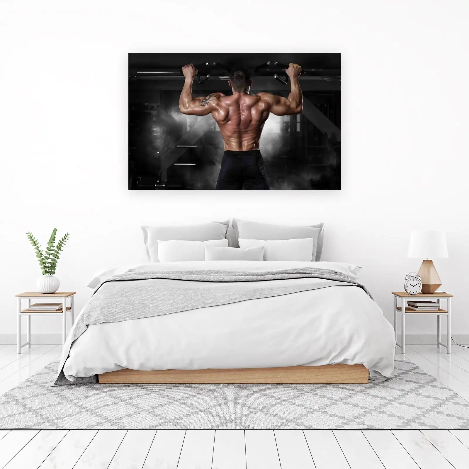 Dominating Back Muscles Gym Motivation Wall Art
