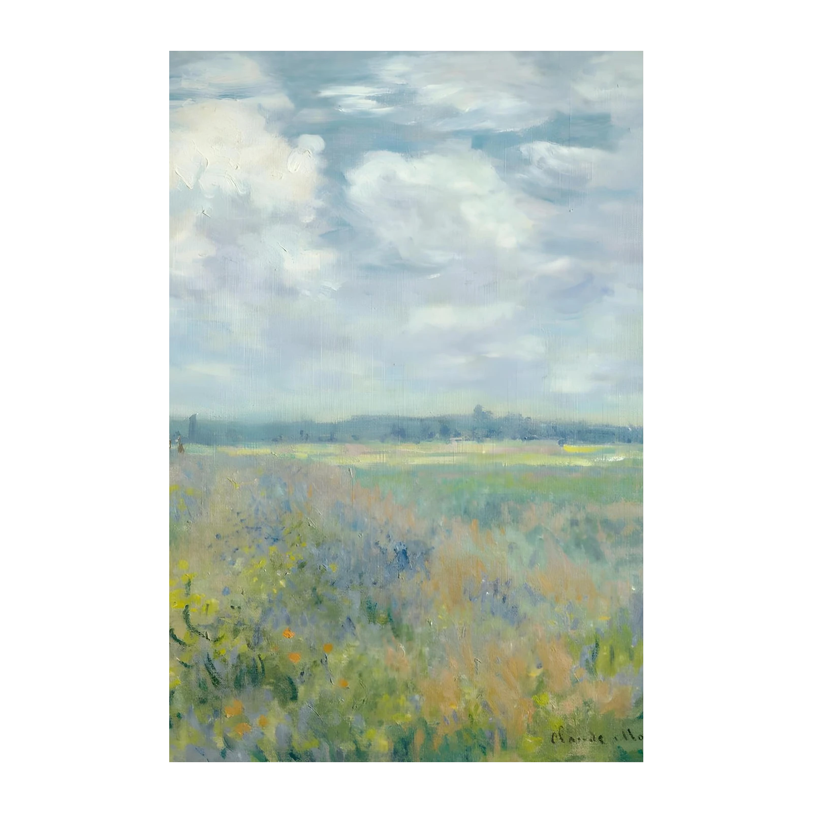 Impressionist Meadow Sky Wall Art